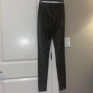 Aritzia vegan leather high waisted leggings